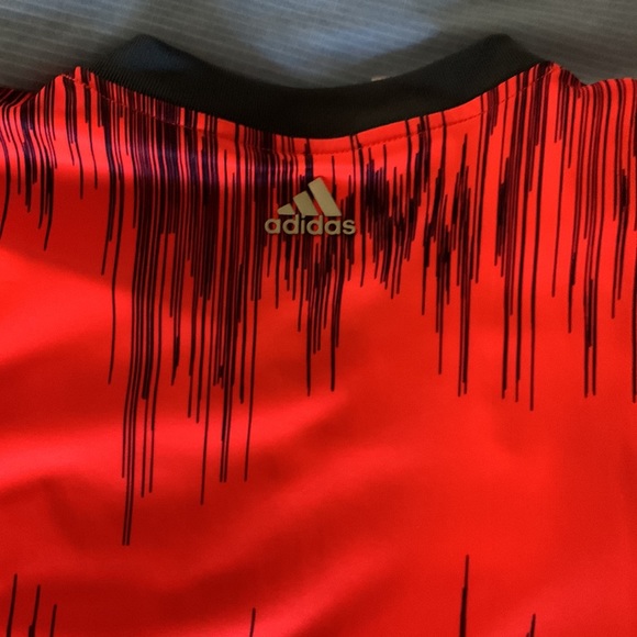 Youth XL Red/Salmon Adidas Messi Soccer Jersey - Picture 4 of 4